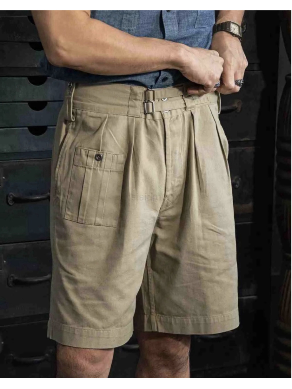 Bronson Mfg British Army Model Gurkha Bermuda Shorts Khaki Sz 4